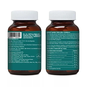 Zeroharm Narie Teen Girl Formula (60caps)