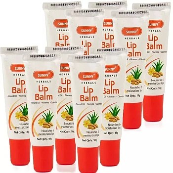 Bakson Sunny Lip Balm (10g, Pack of 10)