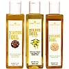 Park Daniel Premium Castor Oil + Olive Oil + Sesame Oil (Each 200ml) (1Pack)