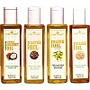 Park Daniel Premium Virgin Coconut Oil + Olive Oil + Sesame Oil + Castor Oil (Each 100ml) (1Pack)
