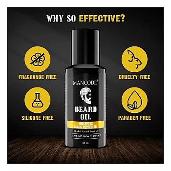 Mancode Beard Oil Eucalyptus & Black Pepper Oil (60ml)