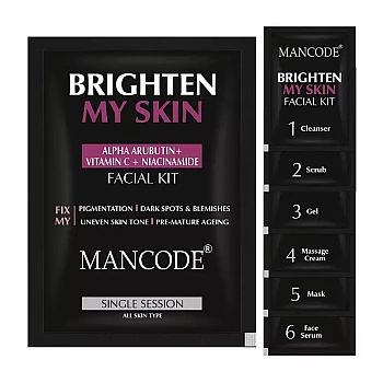 Mancode Brighten My Skin Facial Kit For Men (58g)