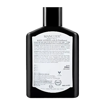 Mancode Raw Perfumed Body Lotion With D-Panthanol For Men (200ml)