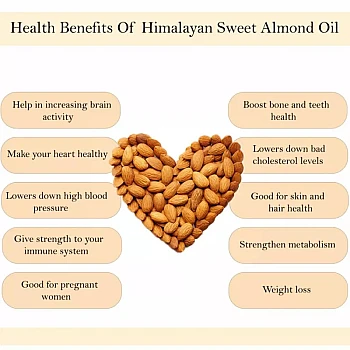 Hillpure Organic Sweet Almond Oil (65ml)