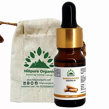 Hillpure Organic Sandalwood Essential Oil (10ml)