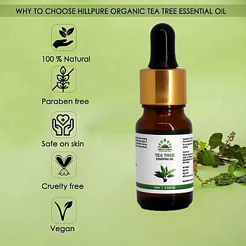 Hillpure Organic Tea Tree Essential Oil (10ml)