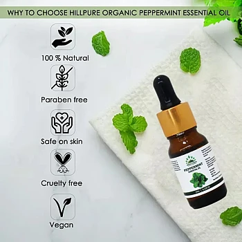 Hillpure Organic Peppermint Essential Oil (10ml)