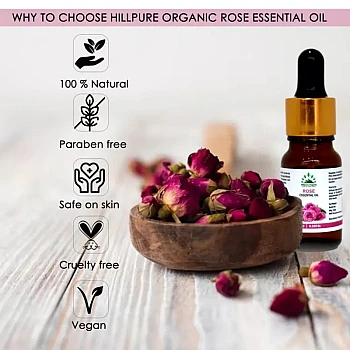 Hillpure Organic Rose Essential Oil (10ml)