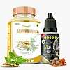 Divya Shree Ashwagandha Capsule + Musli X-Power Oil (Caps 60 + 30ml) (1Pack)