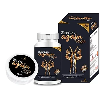 Zenius India Again Vergin Cream + Again Vergin Capsules (50g Cream + 60 Capsule) (1Pack)