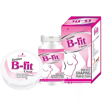Zenius India B Fit Cream + B Fit Capsules (50g Cream + 60 Capsules) (1Pack)