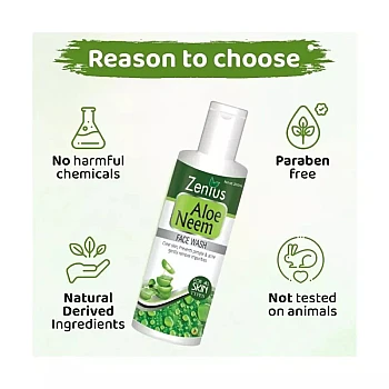 Zenius India Aloe Neem Facewash (200ml)