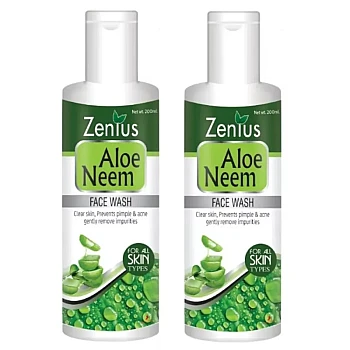 Zenius India Aloe Neem Facewash (200ml, Pack of 2)