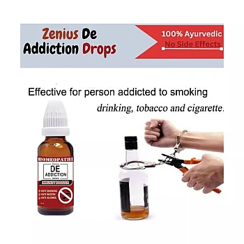 Zenius India De Addiction Drops (30ml, Pack of 2)