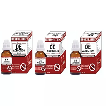 Zenius India De Addiction Drops (30ml, Pack of 3)