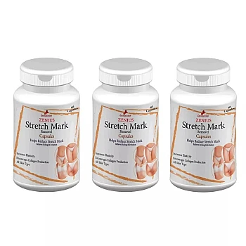 Zenius India Stretch Mark Removal Capsules (60cap, Pack of 3)