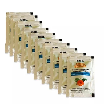 SBL Arnica Montana Herbal Shampoo With Conditioner (8ml, Pack of 10)