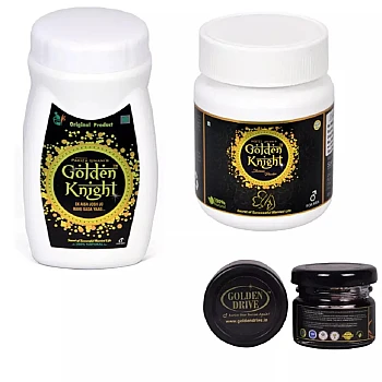 Pakiza Unani Golden Knight Prash + Golden Knight Special Powder get free Himalayan Shilajit (1kg + 125gm + 15gm free ) (1Pack, Pack of 2)