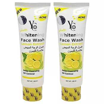 YC Whitening Lemon Extract Face Wash (100ml, Pack of 2)