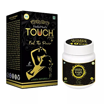 Pakiza Unani Touch Prash + Golden Knight Capsules (400g Powder + Free 10Cap) (1Pack)