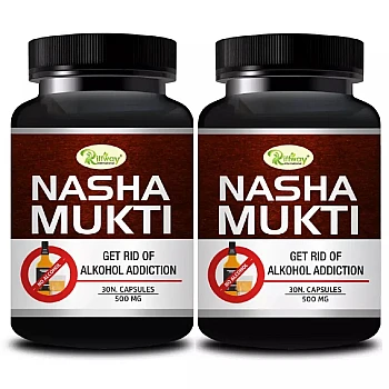 Riffway Nasha Mukti For Alkohol Addiction (30caps, Pack of 2)