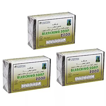 Pureform Bleaching Skin Whitener 2000 Soap (160g, Pack of 3)