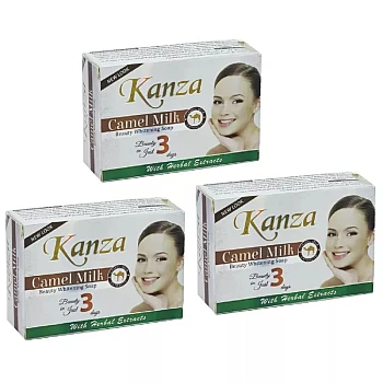 Kanza Camel Milk Whitening With Herbal Extract Soap (90g, Pack of 3)