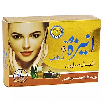 Aneeza Gold Beauty Soap (90g, Pack of 4)