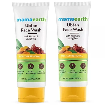 Mamaearth Ubtan Face Wash (100ml, Pack of 2)