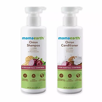 Mamaearth Onion Shampoo + Onion Conditioner Combo (250ml Each) (1Pack)
