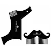Park Daniel Boomerang Line Shaper + Mustache Beard Comb (Each 1Pcs) (1Pack)