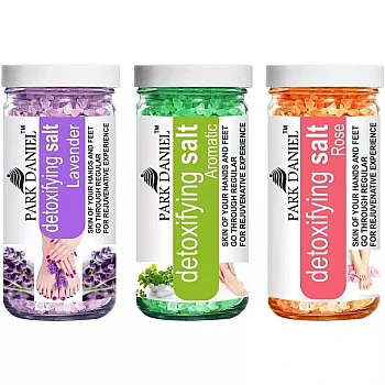 Park Daniel Lavender, Aromatic & Rose Bath Salt Combo (Each 200g) (1Pack)