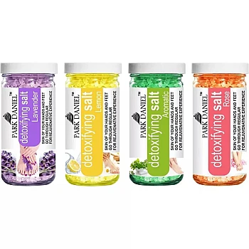 Park Daniel Lavender, Lemon, Aromatic & Rose Bath Salt Combo (Each 200g) (1Pack)