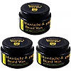 Park Daniel Moustache & Beard Wax (50g, Pack of 3)