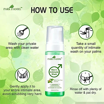 Park Daniel Men'S Intimate Wash With Tea Tree Extract (150ml, Pack of 2)