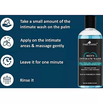 Park Daniel Men Intimate Wash Ph Balanced Hygine Care Expert (100ml, Pack of 2)
