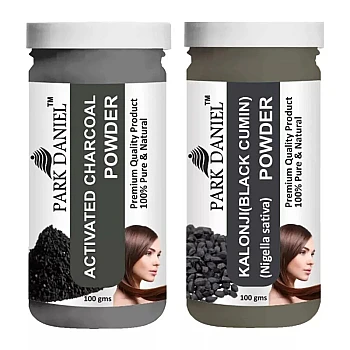 Park Daniel Activated Charcoal Powder + Kalonji Powder (Each 100g) (1Pack)