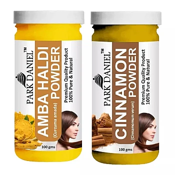 Park Daniel Amba Haldi Powder + Cinnamon Powder (Each 100g) (1Pack)