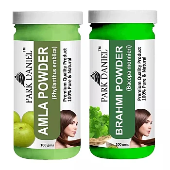 Park Daniel Amla Powder + Brahmi Powder (Each 100g) (1Pack)