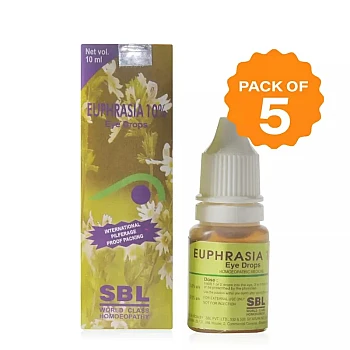 SBL Euphrasia(10%) Eye Drops (10ml, Pack of 5)