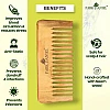 Park Daniel Natural & Ecofriendly Handmade Medium Detangler Neem Wooden Comb (1pcs)