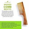 Park Daniel Natural & Ecofriendly Handmade Neem Wooden Dressing Handle Comb (1pcs)