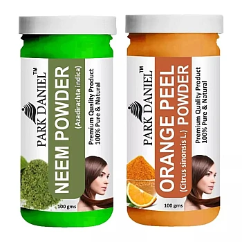 Park Daniel Neem Powder + Orange Powder (Each 100g) (1Pack)