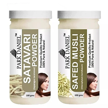 Park Daniel Satavari Powder + Safed Musli Powder (Each 100g) (1Pack)