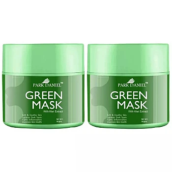 Park Daniel Green Mask Kiwi Extract For Face (50g, Pack of 2)