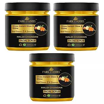 Park Daniel Haldi Chandan Scrub (100ml, Pack of 3)