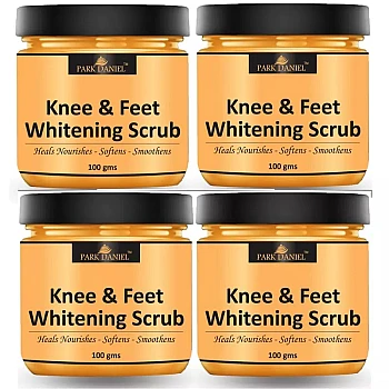 Park Daniel Knee And Feet Whitening Scrub (100g, Pack of 4)