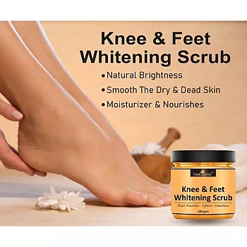 Park Daniel Knee And Feet Whitening Scrub (100g, Pack of 4)