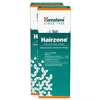 Himalaya Hairzone Solution (60ml, Pack of 2)