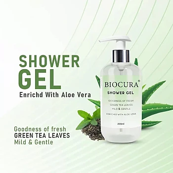 Biocura Shower Gel - Green Tea (200ml)